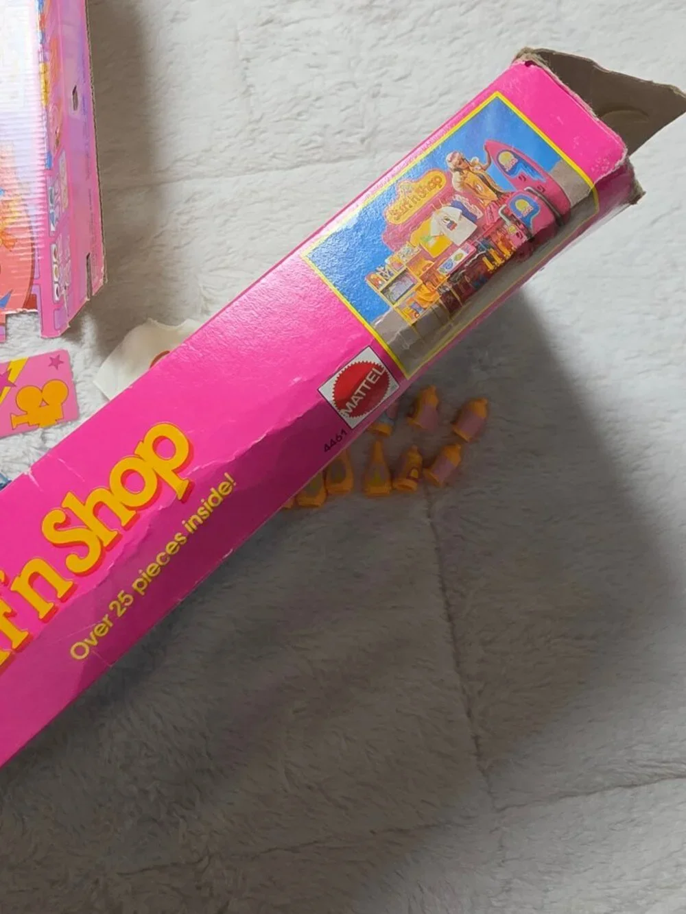 Vintage 1987 Barbie California Dream Surf n Shop Playset Box Accessories 4461